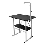 Mesa De Tosa Com Prateleira Com Girafa Pet Shop Preta