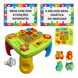Mesa Didática Criativa Bebê Infantil Interativa Mesinha Som