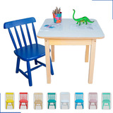 Mesa Didática Infantil Mesinha Educativa Com 1 Cadeira Kids 