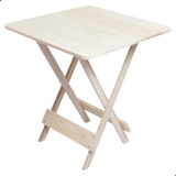 Mesa Dobrável 70x70 Madeira Maciça - Restaur/bar/jardim/casa