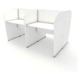 Mesa Dupla Atendimento Call Center 4 Pessoas 1,85m Br F5