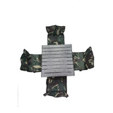 Mesa E 4 Cadeira Dobrável Articulada Pesca Camping Camuflada