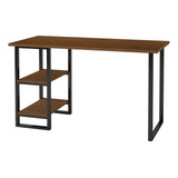 Mesa Escrivaninha De Madeira C/ Estante E Prateleiras Office