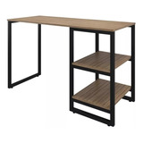 Mesa Escrivaninha De Madeira C/ Prateleiras Home Office Inc