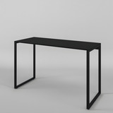 Mesa Escrivaninha Estudo Escritório Office Industrial 90cm Cor Preto Total
