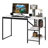 Mesa Escrivaninha Home Office Prateleiras Estilo Industrial