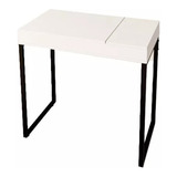 Mesa Escrivaninha Pequena Para Quarto Branca 85 Cm Prática