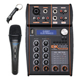 Mesa Expert Mx Player Bluetooth Usb 4 Bandas + Microfone P10