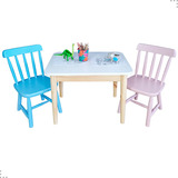 Mesa Infantil Com 2 Cadeira Colorida