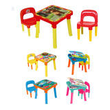 Mesa Infantil Didática 2 Cadeiras Brinquedo