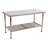 Mesa Inóx Central 1,90m Imeca 190 X 70 Padaria Açougue