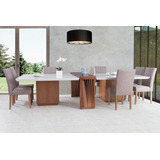 Mesa Jantar 12 Lugares Vidro Pintado E Aparador 3,2 X 1,42 M