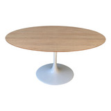 Mesa Jantar Saarinen Oval 100x70 Madeira Ou Laca