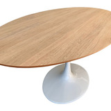 Mesa Jantar Saarinen Oval 120x70 Madeira Ou Laca
