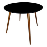 Mesa Jantar Sala Redonda 70cm Mdf 4 Pe Palito Chapa De Aço