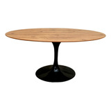 Mesa Jantar Tulipa Saarinen Oval 160x 90 Cm Madeira