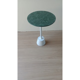 Mesa Lateral De 30 Ø/altura 52cm Tampo Em Verde Guatemala