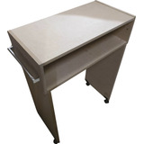 Mesa Manicure 60cm Cru Com Rodas E Com Alças