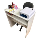Mesa Manicure Porta Esmaltes Aparador Carrinho Auxiliar