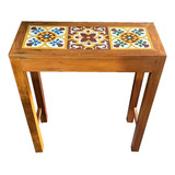 Mesa Mesinha Auxiliar Apardor Madeira Demolição Rustica