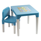 Mesa Mesinha Educativa Infantil Desmontável Com Cadeira
