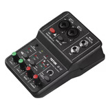 Mesa Mixer Placa De Som Teyun Q-12 Interface De Audio Usb Pc