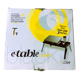 Mesa P/notebook Dobravel E-table Com Hub