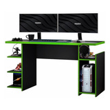 Mesa Para Computador / Gamer Mx Verde Cor Preto/verde