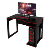 Mesa Para Computador Gamer Tecnomobili Preto/vermelho