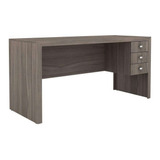 Mesa Para Escritório Com 3 Gavetas Me4113 Tecno Mobili B Cor Carvalho
