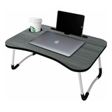 Mesa Para Notebook Estudos Dobrável Portátil Cama Sofá Café