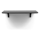 Mesa Pequena 50x40 Dobrável Retrátil Parede Cozinha Quarto Cor Preto