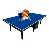 Mesa Ping Pong 18mm Mdf - Klopf 1084 + Kit Tênis 5030