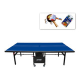 Mesa Ping Pong Mdf 18mm 1084 Klopf + Rede 5034 + Kit 5055