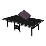 Mesa Ping Pong Mdf 18mm 1084 Preta Klopf + Capa Cor Preto