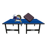 Mesa Ping Pong Mdp 15mm Olimpic 1013 + Kit 5031 + Capa
