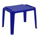 Mesa Plástica Monobloco Infantil Dona Chica Azul Tramontina