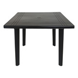 Mesa Plástica Quadrada Grande 90cm Praia Desmontável Jardim