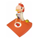 Mesa Prancheta Projetora Unicornio Colorir Discos Canetinhas