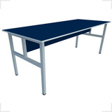 Mesa Refeitório 8 Lugares 2,00x80 Escolar Empresa Industrial