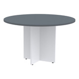 Mesa Reunião Redonda Mrr1100p25pp Grafito/branco Egwt
