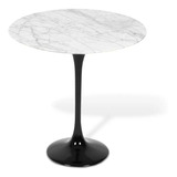 Mesa Saarinen Lateral Tampo Carrara 60cm