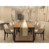 Mesa Sala De Jantar 2,40x0,90 Industrial Mdp Reunião Estudo