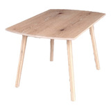 Mesa Sala Jantar 4 Lugares 1,00x0,80 Madeira Maciça Natural