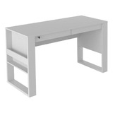 Mesa Secretária Escritório Me4144 2gavs Branco-tecno