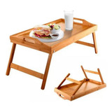 Mesa Servir Bandeja Com Pé Café Da Manhã Na Cama Bambu Hoje