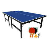Mesa Tenis Mesa / Ping Pong 1001 Klopf 15mm + Kit Raquetes