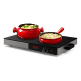 Mesa Térmica Rechaud Elétrico Vidro Temperado 400w Saro 66cm