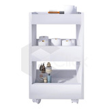 Mesinha Auxiliar Branco Suporte De Esmalte Estéticos