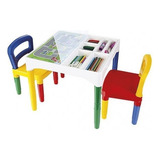 Mesinha Didática Infantil Com 2 Cadeiras Poliplac 5825